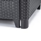 Claire 3 üléses műrattan kerti kanapé