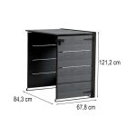 Hide away kültéri szemetes tároló - kiegészító elem 240 L