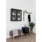 Trento ruhatartó állvány, fém, fekete