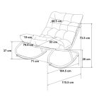 Vibe kerti hintaszék szürke párnával