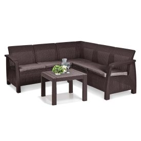 Corfu relax sarokgarnitúra rosario asztallal