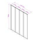 Tribeca 110x140 cm kádparaván