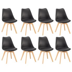 Silla étkezőszék 8 db fekete színben