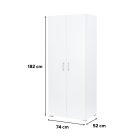 Family ruhásszekrény 74x182 cm fehér