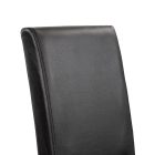 Kelly bőr étkezőszék fekete színben