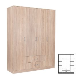   Miami gardróbszekrény 160x205 cm sonoma tölgy-sonoma tölgy