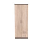 Miami gardróbszekrény 80x205 cm sonoma tölgy-yorki tölgy