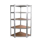 Nagy teherbírású sarokpolc 180x70x40-40 cm 175 kg króm