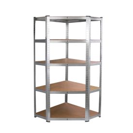 Nagy teherbírású sarokpolc 180x70x40-40 cm 175 kg króm