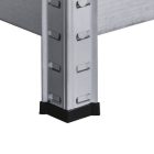 Nagy teherbírású sarokpolc 180x70x40-40 cm 175 kg króm