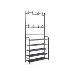 Előszobafal ruhaállvány LRA-02 fekete