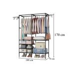 Ruhaállvány LRA-08 fekete