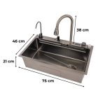 Rose rozsdamentes mosogató