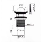Mosdó leeresztő túlfolyós mosdóhoz