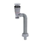 Klikk-Klakk leeresztő normál mosdóhoz bűzzáróval flexibilis csővel