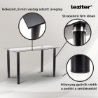 Riona 120 cm szögletes üveg étkezőasztal