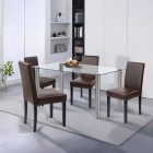 Cadiz 4+1 étkező garnitúra fehér-barna