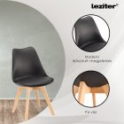 Zara 6+1 étkező garnitúra fekete-fehér