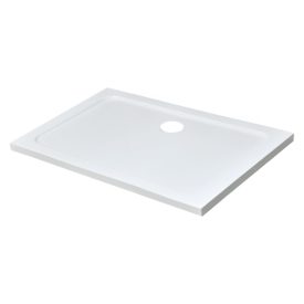   Modena Slim aszimmetrikus szögletes akril zuhanytálca, 80x120 cm