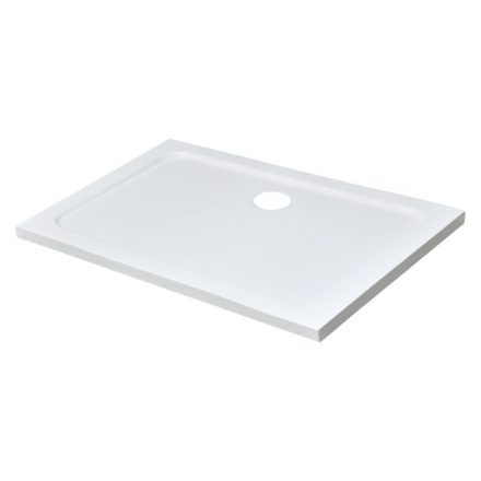 Modena Slim aszimmetrikus szögletes akril zuhanytálca, 80x120 cm