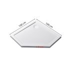 Modena Slim ötszögletű alacsony akril zuhanytálca 100x100 cm